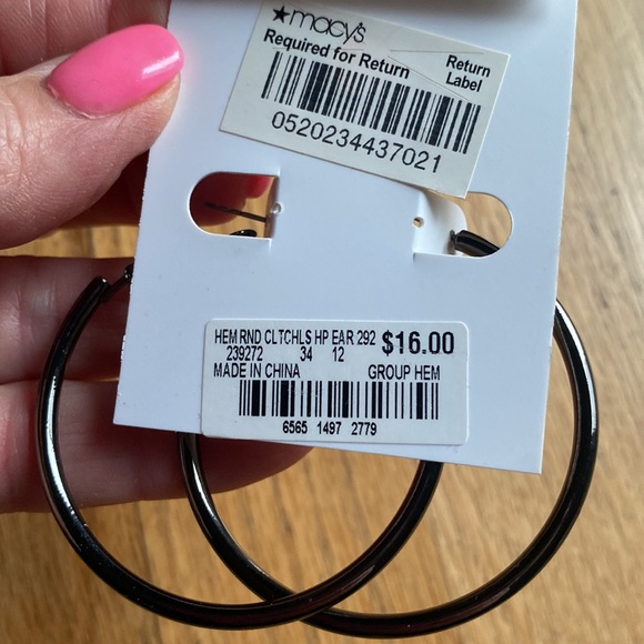 J crew costume set platinum rhinestone beaded bracelet & matching hoops NIB - Picture 12 of 12